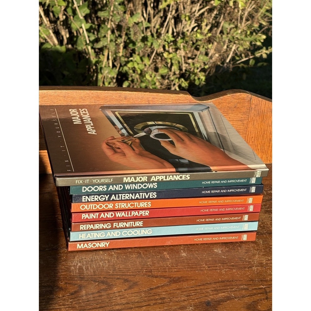 Time Life Home Repair and Improvement Books - 7 Books Plus Major Appliance